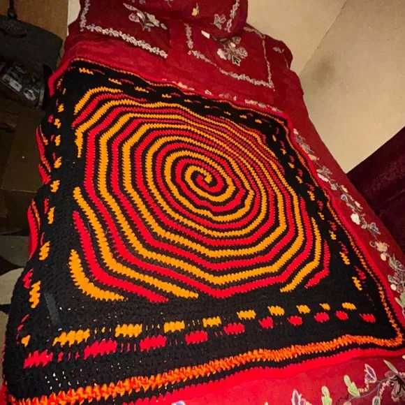 Handcrafted crochet Afghan/throw